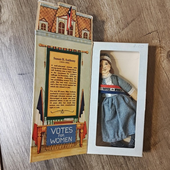 Hallmark Other - Vintage Hallmark Susan B. Anthony Cloth Doll 1979 Famous‎ Americans Series 1 Box